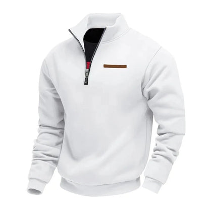 Men's Half-Zip Sweatshirt with Chest Pocket
