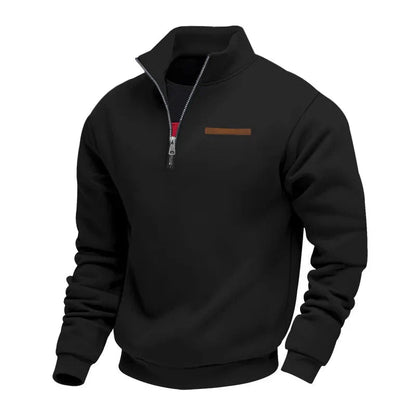 Men's Half-Zip Sweatshirt with Chest Pocket