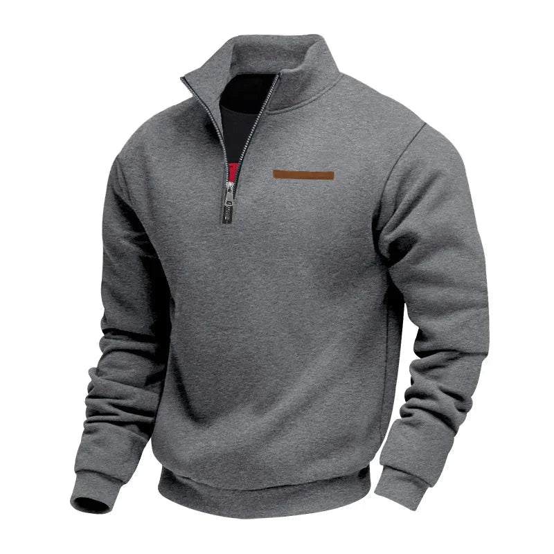 Men's Half-Zip Sweatshirt with Chest Pocket