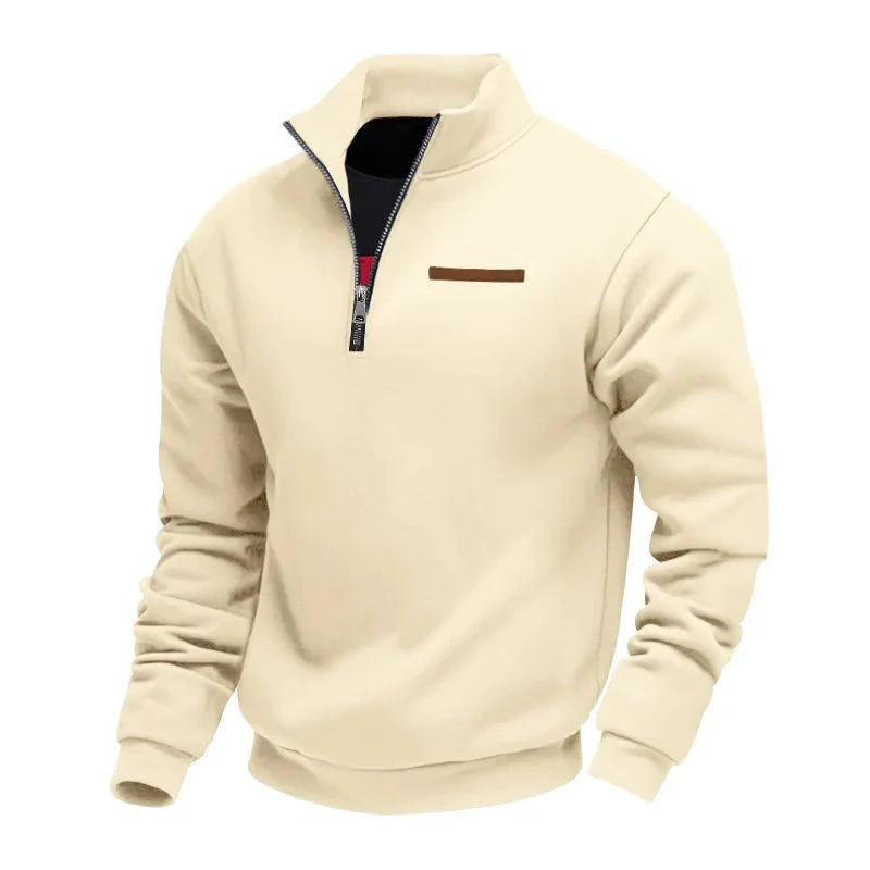Men's Half-Zip Sweatshirt with Chest Pocket