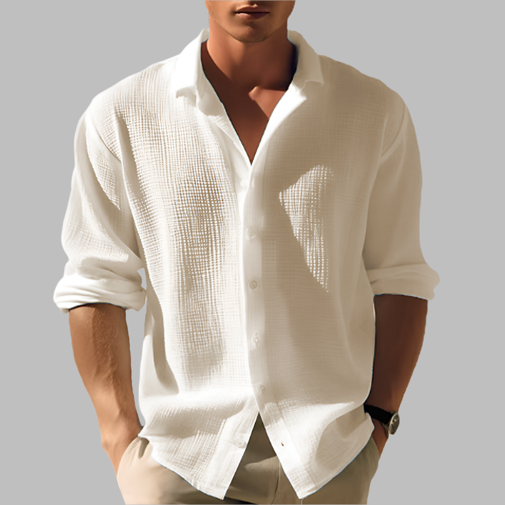 Men's Casual Shirt with Long Sleeves