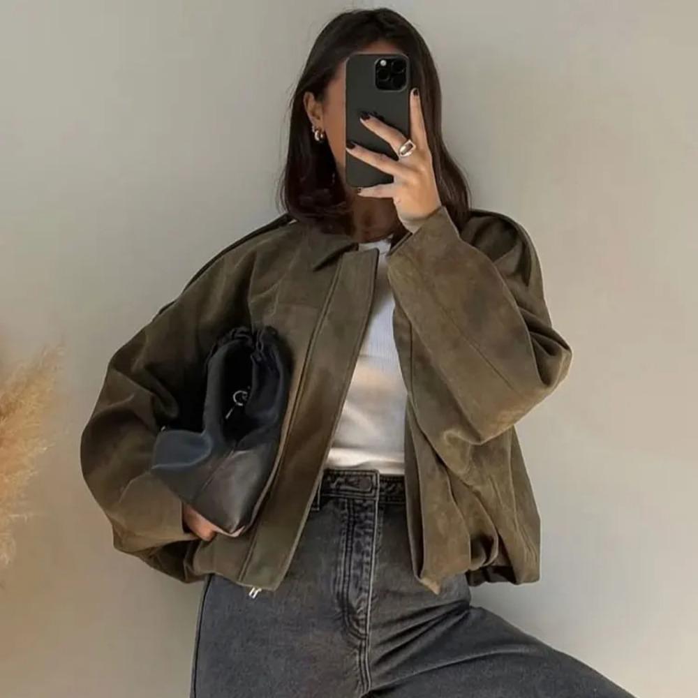 Chloé Rivière | Oversized Bomber Jacket For Women-4