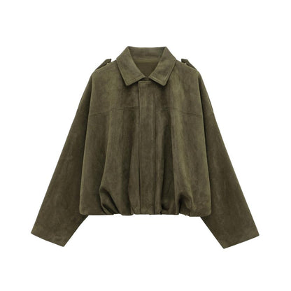 Oversized Bomber Jacket For Women-1