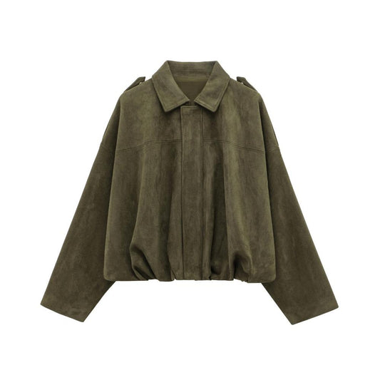 Oversized Bomber Jacket For Women-1