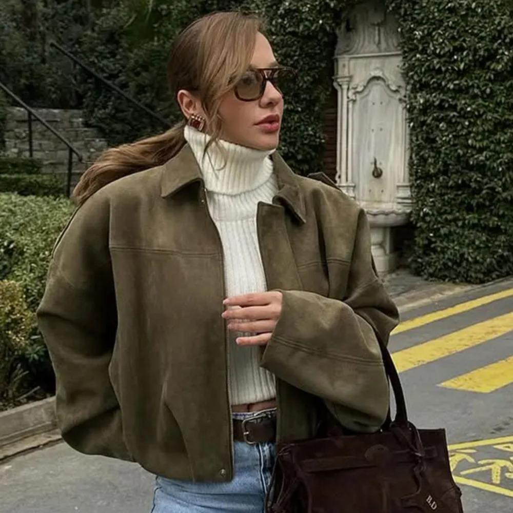 Chloé Rivière | Oversized Bomber Jacket For Women-2