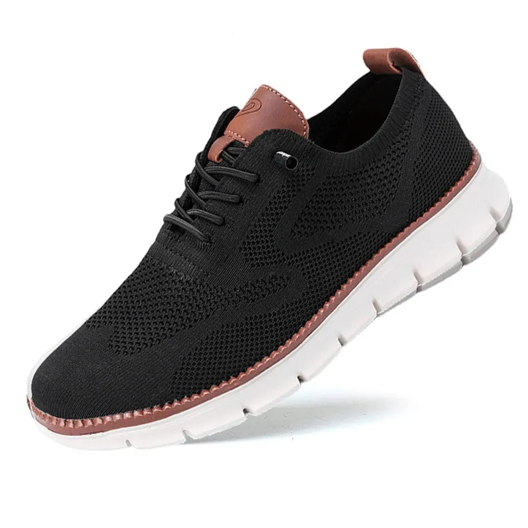 Men's Knit Sneakers with Cushioned Sole