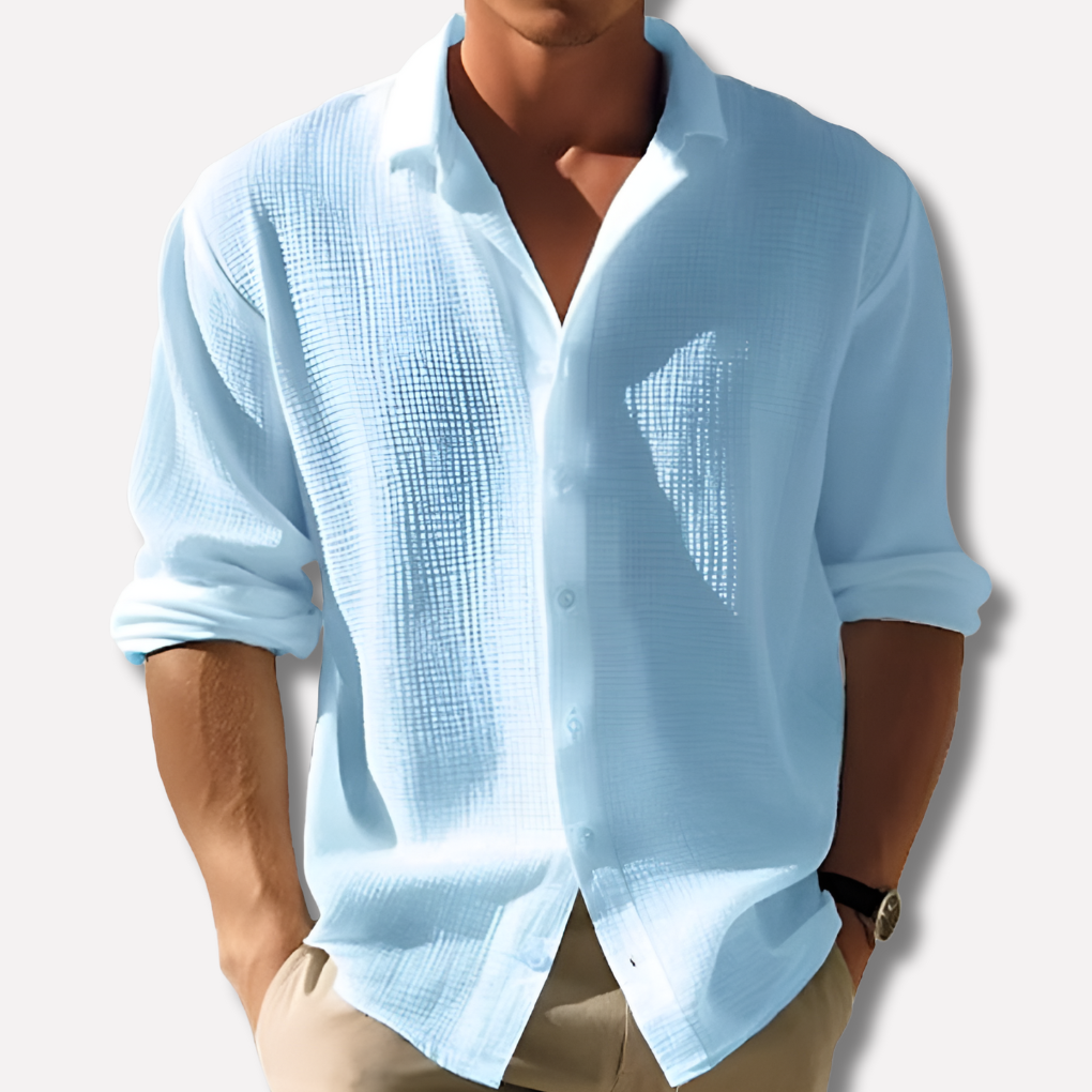 Men's Casual Shirt with Long Sleeves