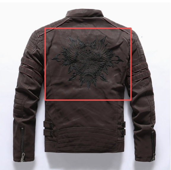 Women's Padded-Shoulder Moto Jacket with Asymmetric Zip