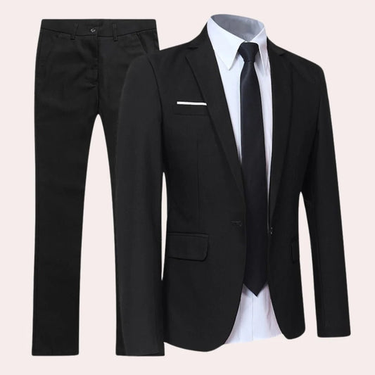Men's Two-Piece Suit with Slim Fit