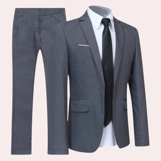 Men's Two-Piece Suit with Slim Fit
