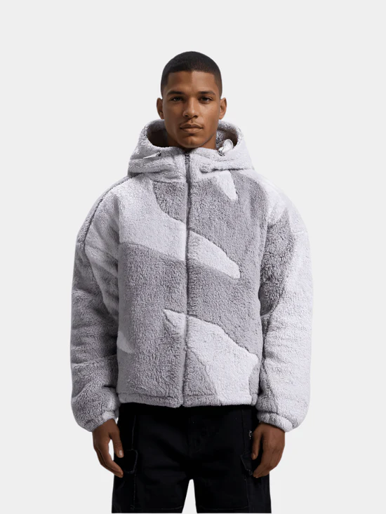 Men's Hooded Jacket with Zip Front