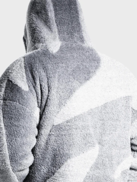 Men's Hooded Jacket with Zip Front