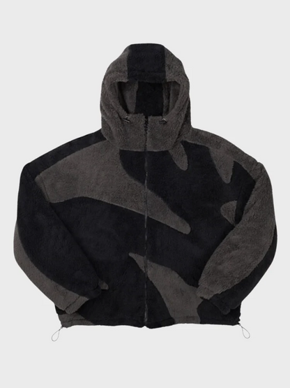 Men's Hooded Jacket with Zip Front
