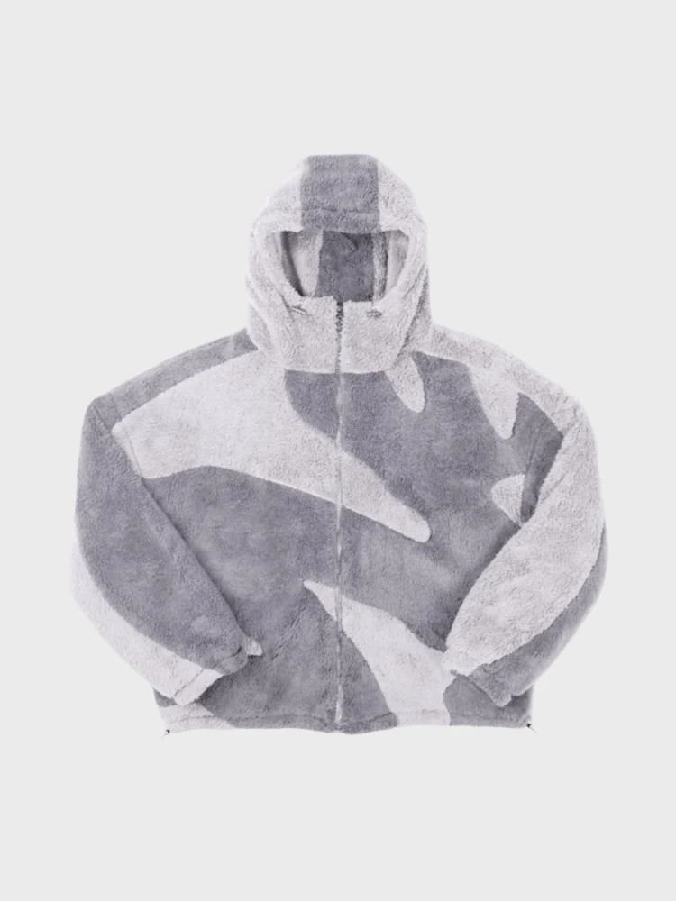 Men's Hooded Jacket with Zip Front