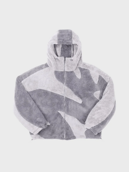 Men's Hooded Jacket with Zip Front