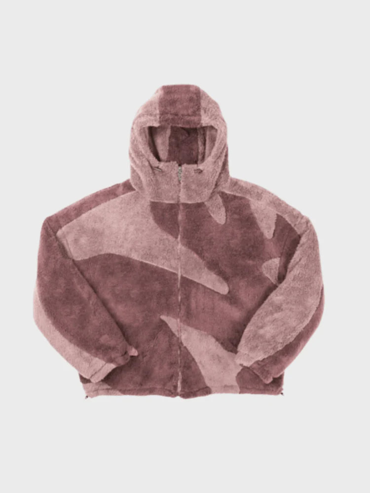 Men's Hooded Jacket with Zip Front