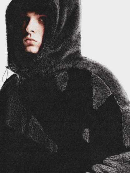 Men's Hooded Jacket with Zip Front