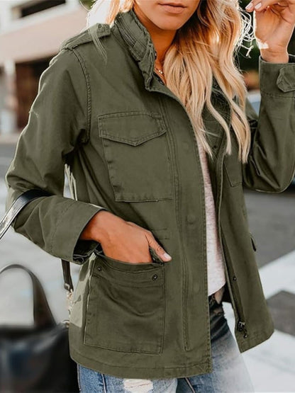 Women's Utility Jacket with Multiple Pockets