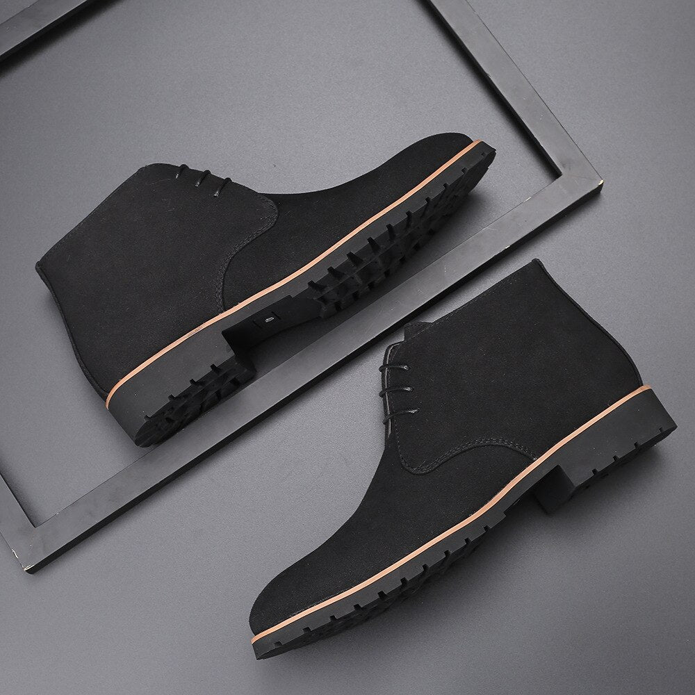 Men s Casual Leather Shoe Boots-5