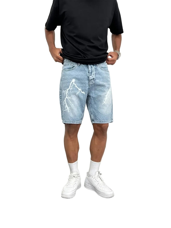 Men’s Shorts with Lightning Bolt Graphic