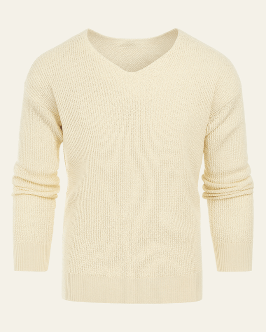 Men's Soft V-Neck Knit Jumper - photo 1
