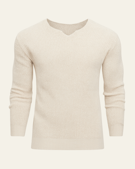 Men's Soft V-Neck Knit Jumper - photo 2