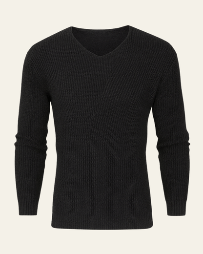 Men's Soft V-Neck Knit Jumper - photo 5