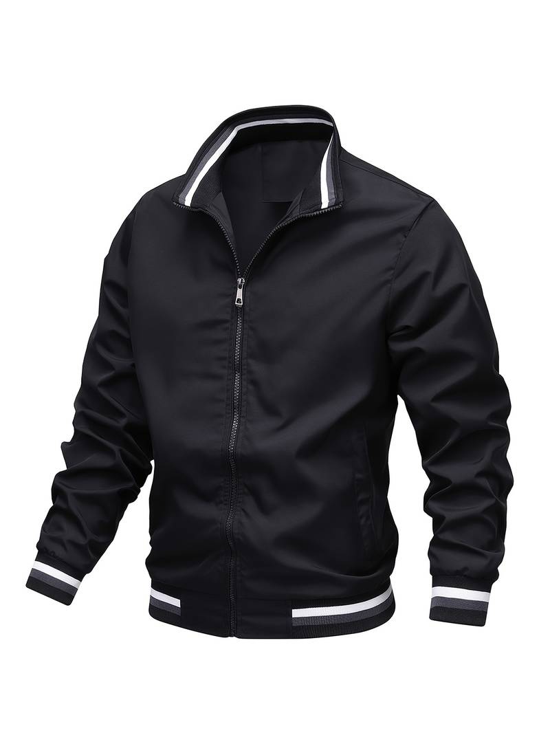 Men's Stand-Collar Bomber Jacket - photo 6