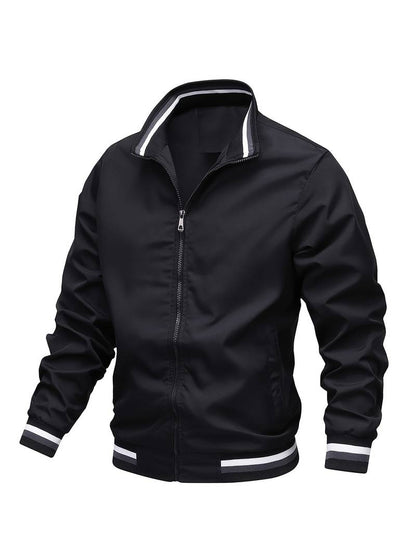 Men's Stand-Collar Bomber Jacket - photo 6