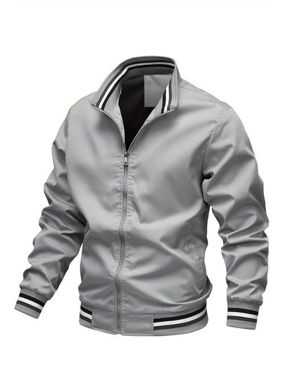 Men's Stand-Collar Bomber Jacket - photo 8