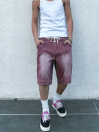 Men’s Straight-Leg Shorts with Drawstring