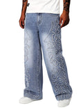 Men’s Wide-Leg Pants with Stitching