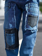 Men’s Wide-Leg Patchwork Pants