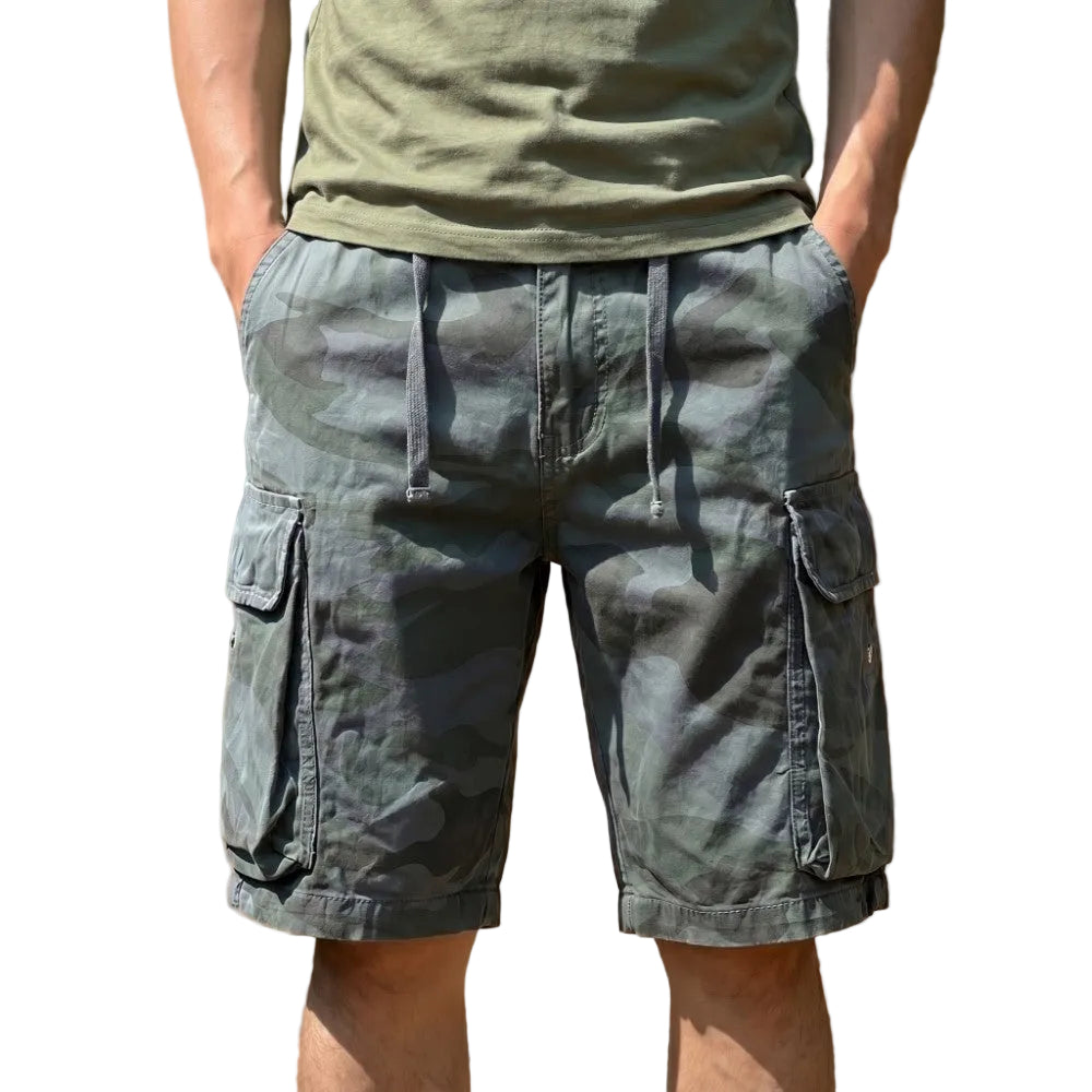 Men's Cargo Shorts with Side Pockets-1