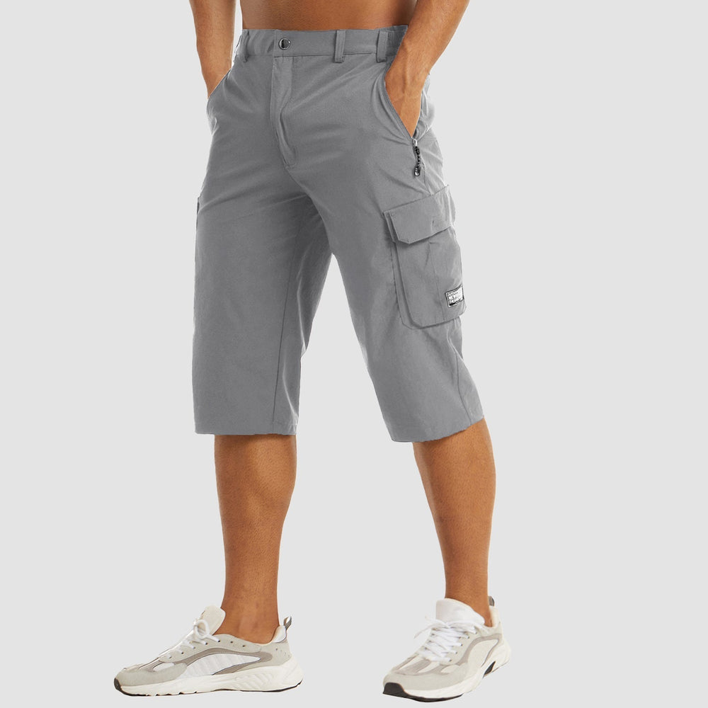 Men's Cargo Shorts with Side Pockets-9