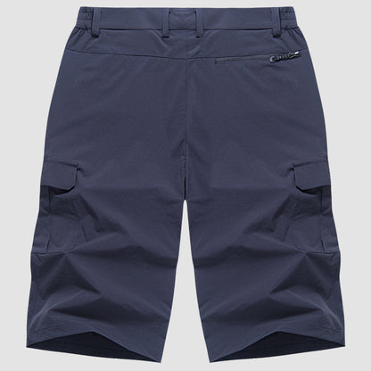 Men's Cargo Shorts with Side Pockets-5