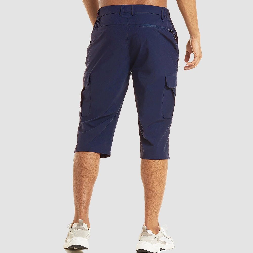 Men's Cargo Shorts with Side Pockets-3