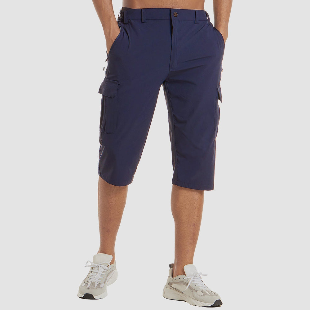 Men's Cargo Shorts with Side Pockets-4
