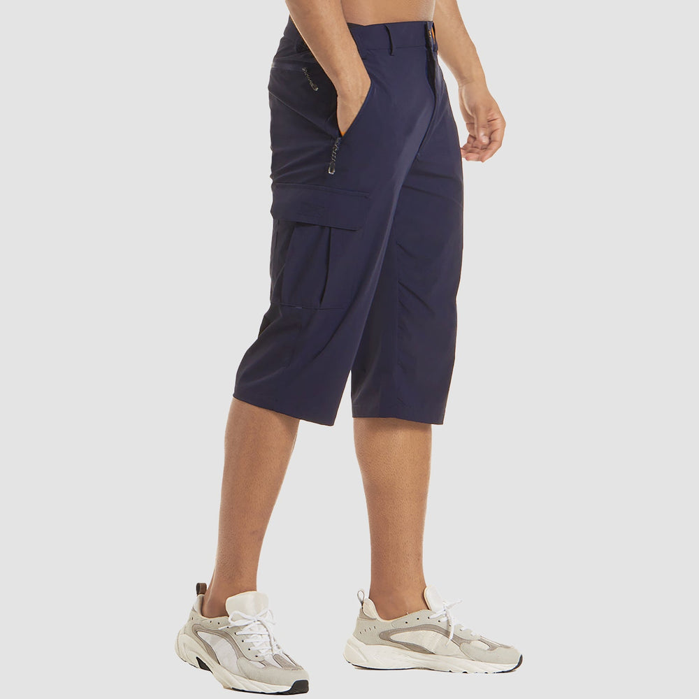Men's Cargo Shorts with Side Pockets-2