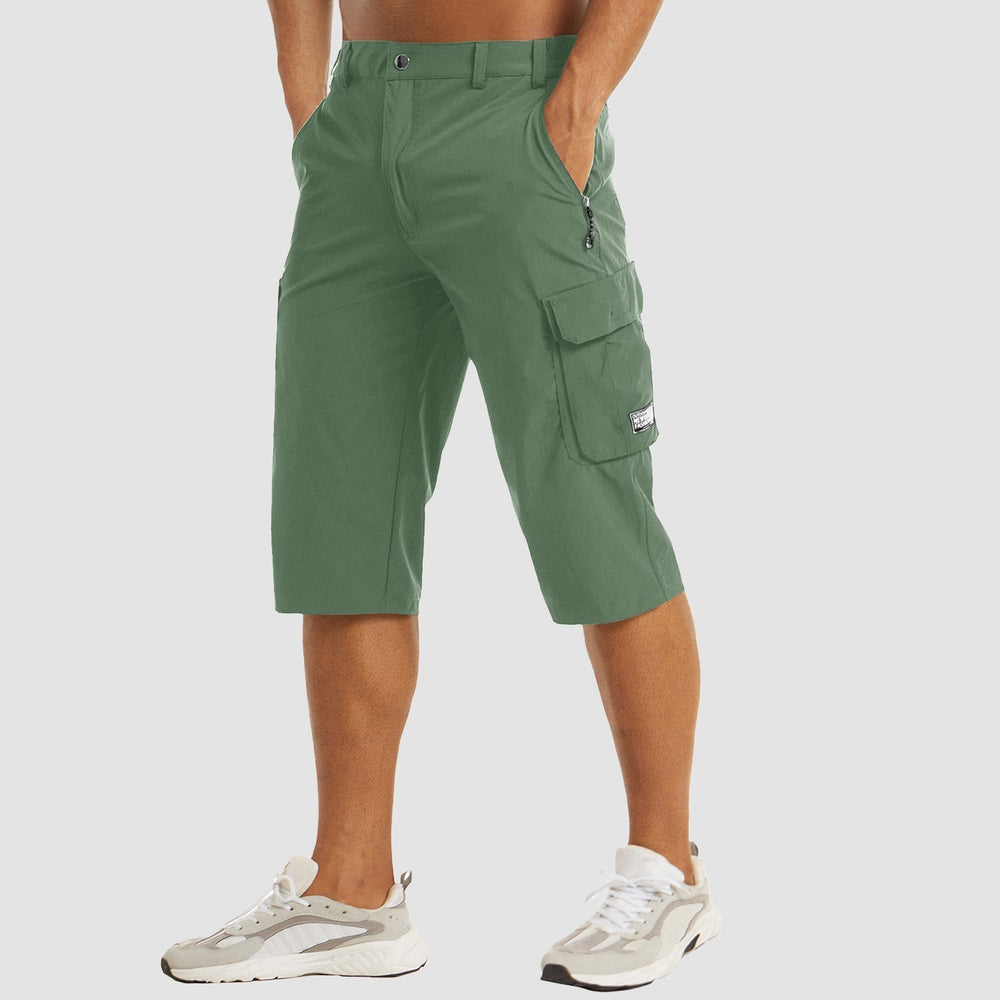 Men's Cargo Shorts with Side Pockets-14