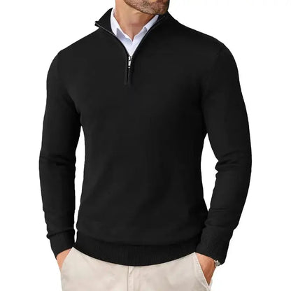 Men's Casual Half-Zip Sweater-6