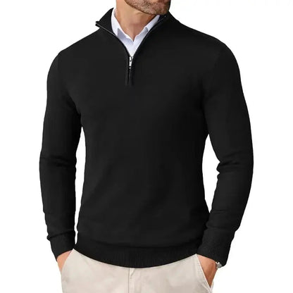 Men's Casual Half-Zip Sweater-1