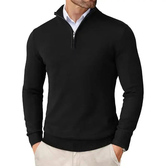 Men's Casual Half-Zip Sweater-1