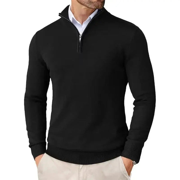Men's Casual Half-Zip Sweater-1