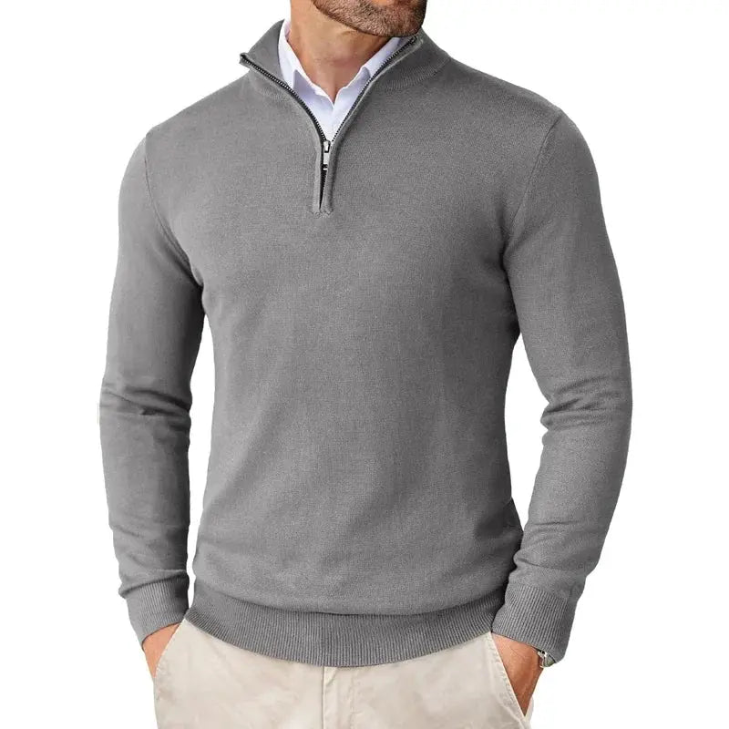 Men's Casual Half-Zip Sweater-10