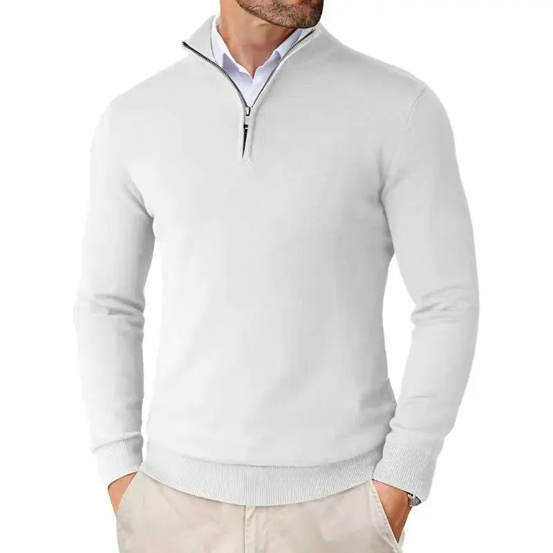 Men's Casual Half-Zip Sweater-9