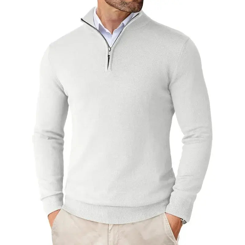 Men's Casual Half-Zip Sweater-3