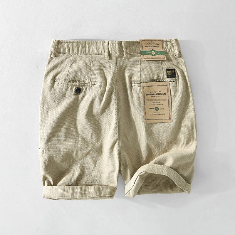 Men's Chino Shorts with Button Closure-1
