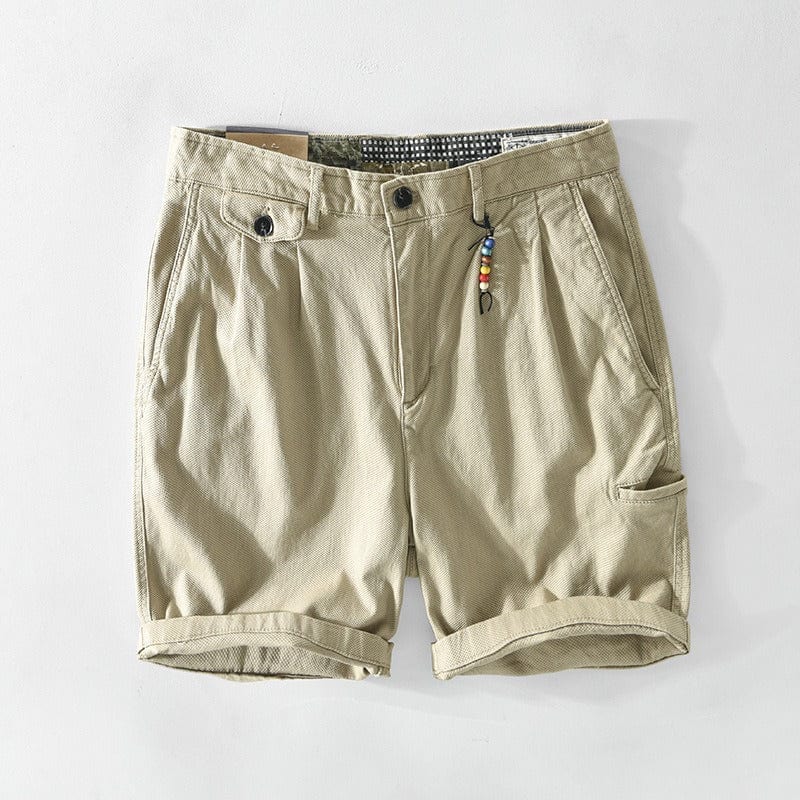 Men's Chino Shorts with Button Closure-2
