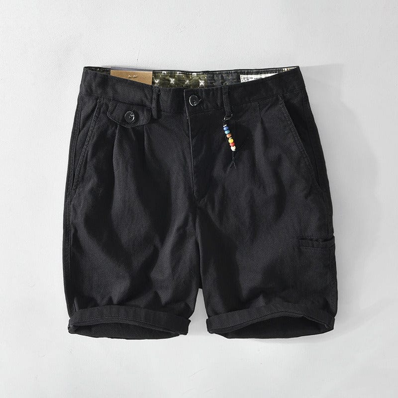 Men's Chino Shorts with Button Closure-4